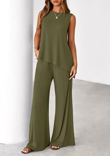 PRETTYGARDEN Women's Summer 2 Piece Matching Lounge Sets