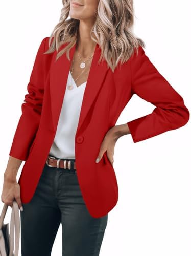 Cicy Bell Womens Casual Blazers Long Sleeve Work Office Suit Jackets Blazer