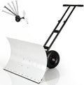Outvita Snow Shovel with Wheels, 36" Wide 18" Long, Black & White