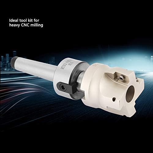Tiiyee Face End Mill Set, MT2 FMB22 Holder Indexable 400R 50 22 CNC Cutter