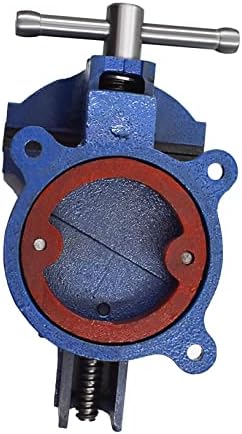 6-Inch Heavy Duty Bench Vises Tool with Swivel Base, Metal Milling with Locking 360-Degree Swivel Anvil