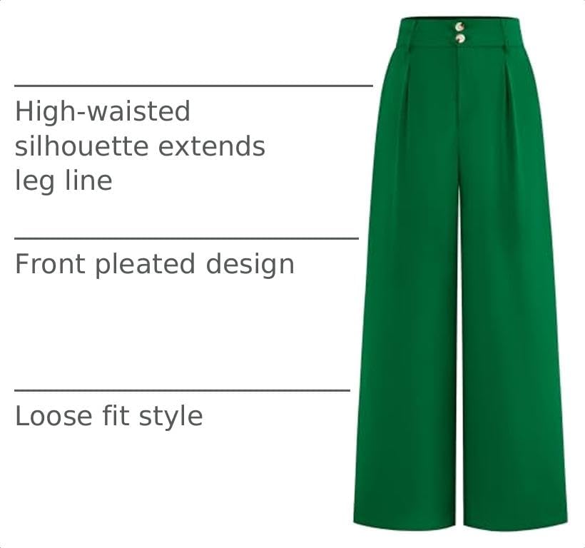 BTFBM Wide Leg Dress Pants Women Business Casual Outfits