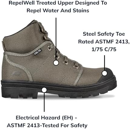 Skechers Women's Rotund Darragh Work Lace-Up Safety Toe Boots