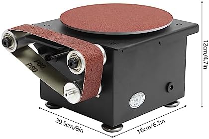 Mini Belt Disc Sander, 3-in-1 Multi-function Sander，Adjustable Speed Electric Sander，6-Inch Sanding Disc and 1.2 x 15-Inch Sand Belt Bench Grinder Fit for DIY Grinding of Metal, Wood, Aluminium