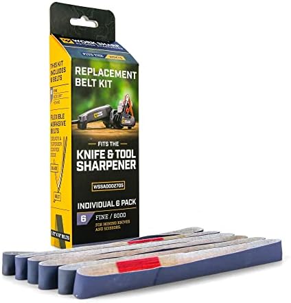 Work Sharp Knife & Tool Sharpener 6000 Grit Fine Replacement Belt Kit WSSA0002705 Purple