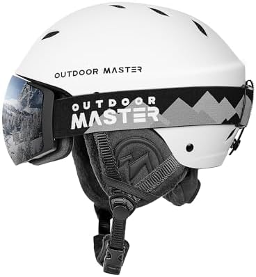 OutdoorMaster Kelvin Ski & Snowboard Helmet Set with RPO Goggles