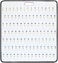 SSWBasics Key Board with Self-Closing Tabs - 105 Hooks - 29" W x 31" L
