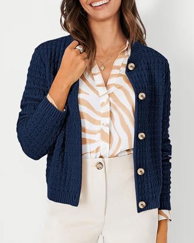PRETTYGARDEN Women's Fall Lightweight Cardigan Sweaters