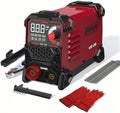 200Amp 110V Stick Welder，ARC/Lift TIG 2-in-1 Welder，Super MINI Portable Welding Machine，Synergic Control IGBT Inverter with Hot Start/VRD/Anti-Stick/ARC Force with 20PCS Rods and Gloves（RED）