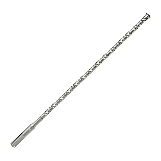 5/16 Inch x 12.2 Inch SDS Plus Rotary Hammer Drill Bit, Cross Tip Double Threaded Carbide Tipped for Concrete, Brick, and Stone (5/16" x 10.5" x 12.2")