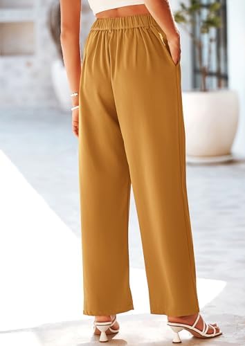 PRETTYGARDEN Women's Flowy Wide Leg Dress Pants