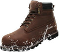 Work Boots for Men Soft Toe Waterproof Leather Workboots