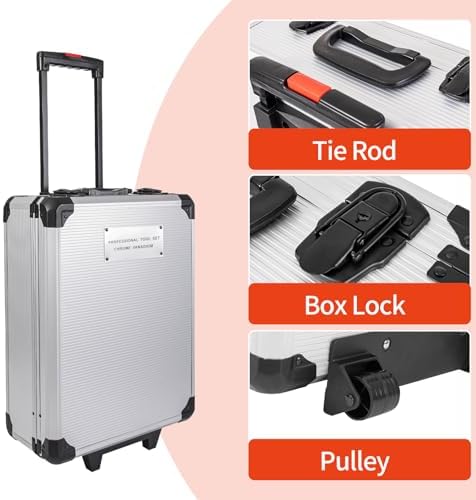 346Pcs Tool Sets, 18V Electric Power Drill Set for Men, Household Home DIY Hand Tool Kits,18+1 Clutch Cordless Power Drill Set for Thanksgiving, Christmas,Father's Day (Silver)