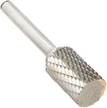Drill America SA-6 Carbide Burr/Rotary File Cylindrical Double Cut for Die Grinder 5/8" Dia. x 1" Cut Length with 1/4" Shank and 2-3/4" Overall Length, DUL Series