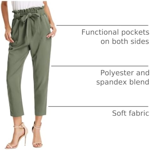 GRACE KARIN Women Work Pants, High Waist Dressy Trousers Business Casual