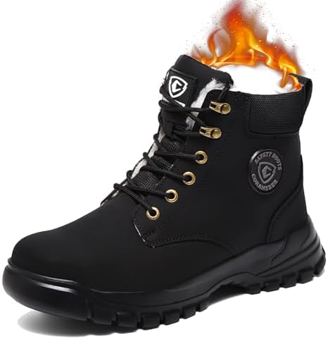 Steel Toe Boots for Women Men Waterproof Lightweight Safety Shoes