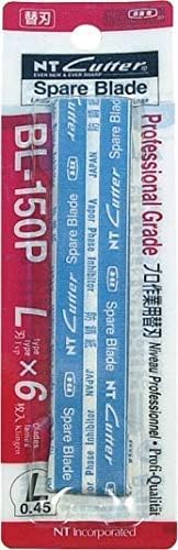 NT Cutter 18mm Heavy-Duty Snap-Off Blades, 6-Blade/Pack, 1 Pack (BL-150P)