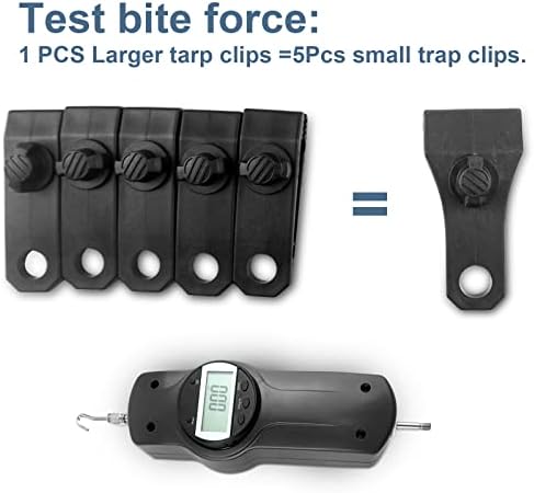 17Pcs Large Heavy Duty Lock Grip Tarp Clips with 100Pcs Zip Cable Ties