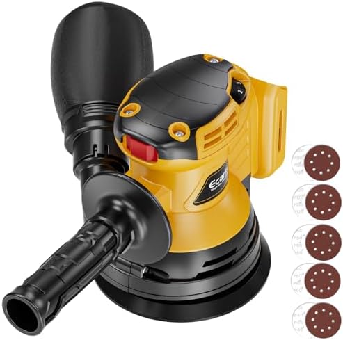 Ecarke Cordless Random Orbital Sander Compatible With Dewalt Battery