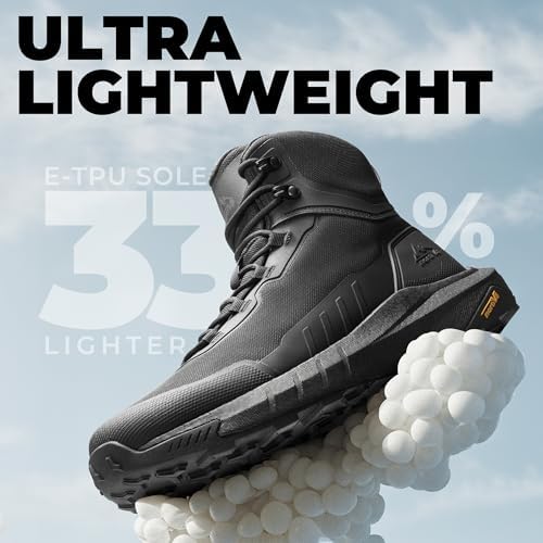 NORTIV 8 Men's Tactical Hiking Boots Lightweight Cushion