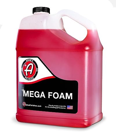 Adam’s Mega Foam Car Wash Soap (Gallon) – pH Neutral, Ultra Concentrated for Foam Cannon, Foaming Spray Gun, or Bucket – Safe for Wax, Sealants & Ceramic Coating – High Suds Car Cleaner