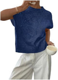SOLY HUX Women's Short Sleeve Business Casual Sweater