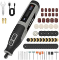 Cordless Rotary Tool Kit, 4V 4000mAh, 6-Speed, Digital Display Grey