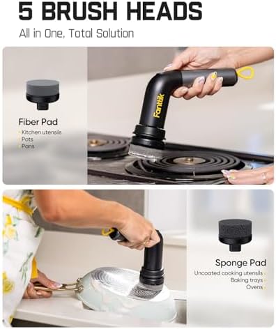 Fanttik G9 Handy Cordless Electric Spin Scrubber, for Kitchen
