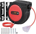 VEVOR 80FT Retractable Extension Cord Reel, Heavy Duty 12AWG/3C SJTOW Cord