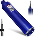 3-1/2" Pro Concrete Core Drill Bit with SDS Plus Adapter (1-1/4"-7 Thread) - 14" Cutting Depth & Upgraded Welded Core Bits for Concrete with Rebar, Brick, Masonry,Stucco,Mortar,Wet Coring
