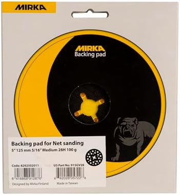 Mirka Backup Pad 5 Inch Hook and Loop 28 Holes Medium 915GV28