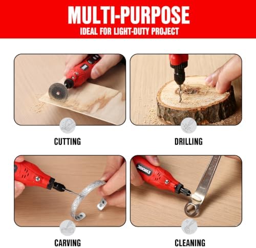 EWORK 71PCS Mini Rotary Tool, 5-Speed Rotary Tool Kit for DIY Enthusiasts