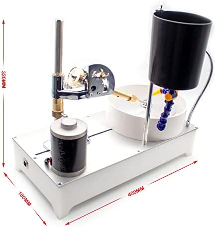Gemstone Grinding Faceting Machine Faceted Gem Polishing Machine Jewelry Polisher Flat Grinder Lapidary Machine 2800RPM 120W (Digital Display)