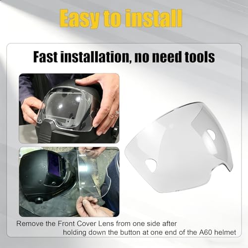 10 Pack 0700600880 Clear Front Cover Lens Fit Sentinel A60 Welding Helmet