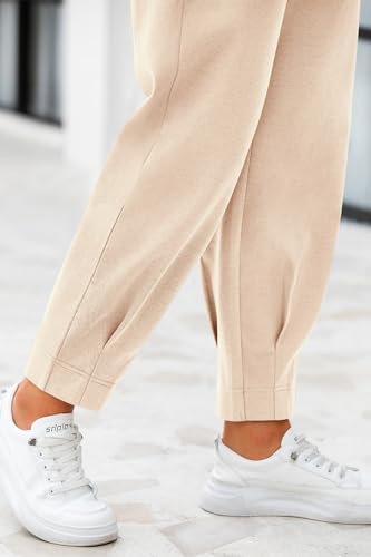 CFLONGE Womens Ankle Work Pants Trousers Casual Slacks