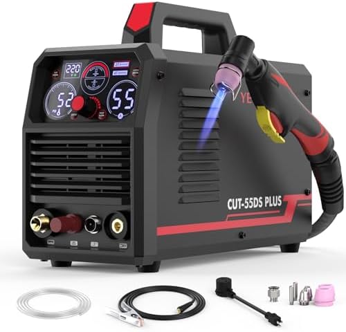YESWELDER 55A Plasma Cutter, 2-in-1 Plate and Grid Cutting, 110/220V
