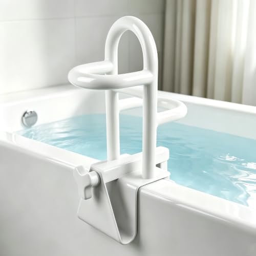 Bathtub Safety Rail for Seniors, Shower Grab Bar for Bathroom