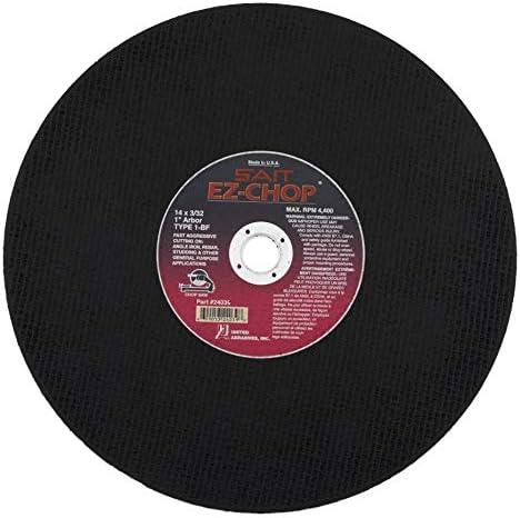 United Abrasives-SAIT 24039 Type 1 14-Inch x 3/32-Inch x 1-Inch General Purpose Chop Saw Blade, 10-Pack