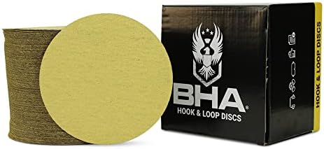 BHA 6" No Hole Hook & Loop Sanding Discs for DA Sander, 220 Grit - 100 Pack