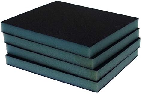 Utoolmart Sanding Sponge Sanding Blocks, 120 Grit Wet Dry Sandpaper Sponge, Washable and Reusable Sand Sponge Kit, for Kitchen Cookware Cleaning and Rust Removal of Rusted Metal, Blue, 4 Pcs