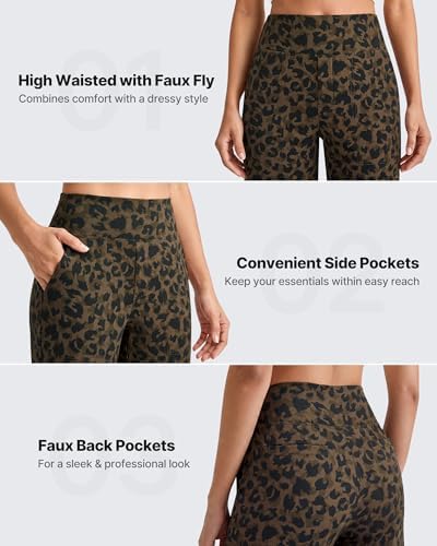 G4Free Yoga Pants for Women Wide Leg Pants with Pockets High Waisted