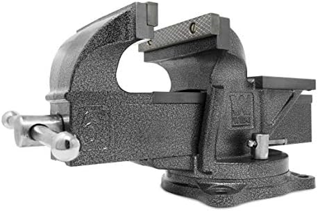 WEN Bench Vise, 6-Inch, Cast Iron with Swivel Base (BV456)