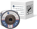 Benchmark Abrasives 4.5" x 7/8" Premium Zirconia T29 Angled Flap Discs 4 1/2 for Angle Grinder, Sanding Discs, Finishing, Rust, Stock Removal- Grinding Wheels 4 1/2 Inch (10 Pack) - 120 Grit