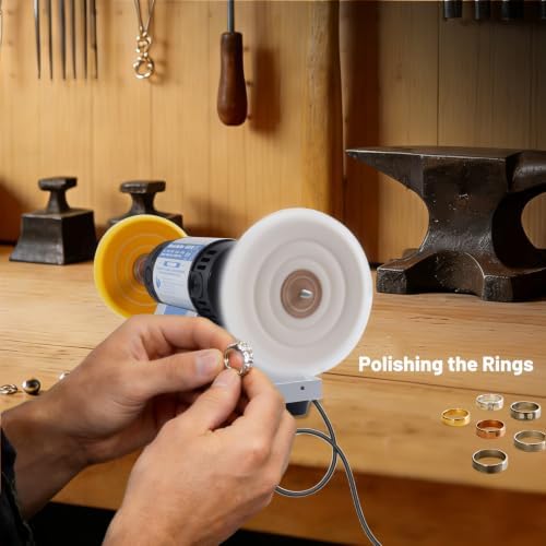 450W Jewelry Polisher, Variable Speed Bench Polishing Machine