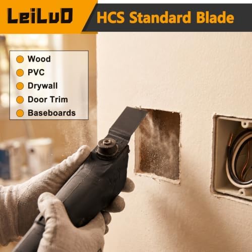 LEILUO 33Pcs Oscillating Tool Blades Wood Metal Multitool Blades Set