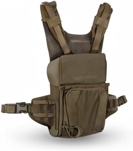 Eberlestock Recon Modular Bino Pack - Advanced Binocular Harness System | Customizable Attachments, Chest Rig with Magnetic Closure to Keep Binos Secure, Dual Side Zipper Pockets
