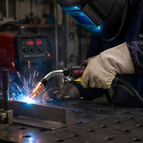 10ft or 15ft Mig Gun torch Compatible with Bernard STYLE BTB 400A BNQ400M Euro Connector and Give Away Consumables kits (15ft BNQ400M Torch)