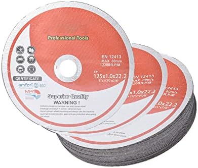 50 Pack 5"x.040"x7/8" Cut-Off Wheel - Metal & Stainless Steel Cutting Discs