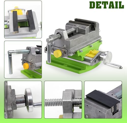 CNCTOPBAOS 3 Inch Cross Slide Vise for Mill Drill Press 2 Way X-Y Workbench