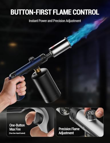 ThermoMaven Propane Torch Gun, One-Touch Max Fire Flame Thrower